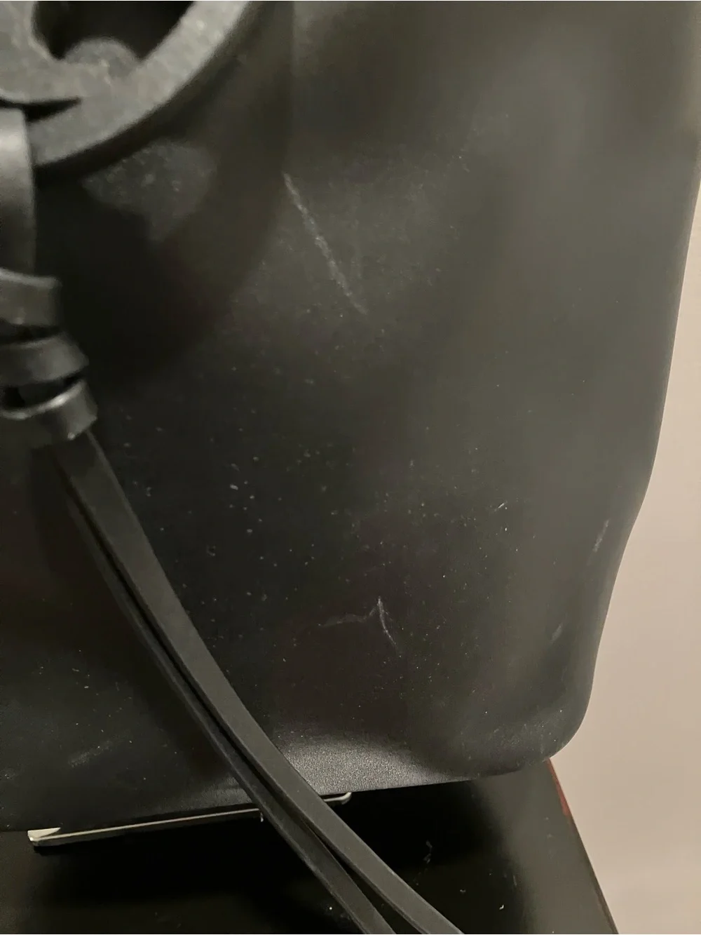 Tory Burch Black Leather Logo Bucket Shoulder Bag